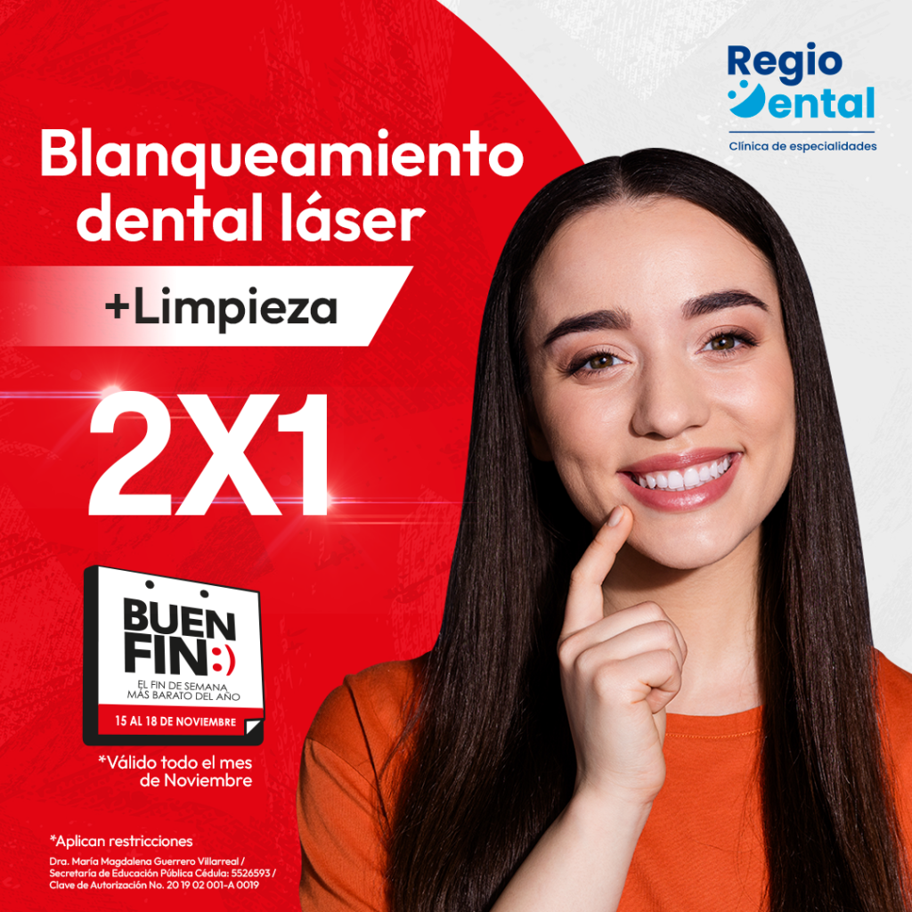 Oferta dentista 2x1 en Blanqueamiento Dental para Buen Fin